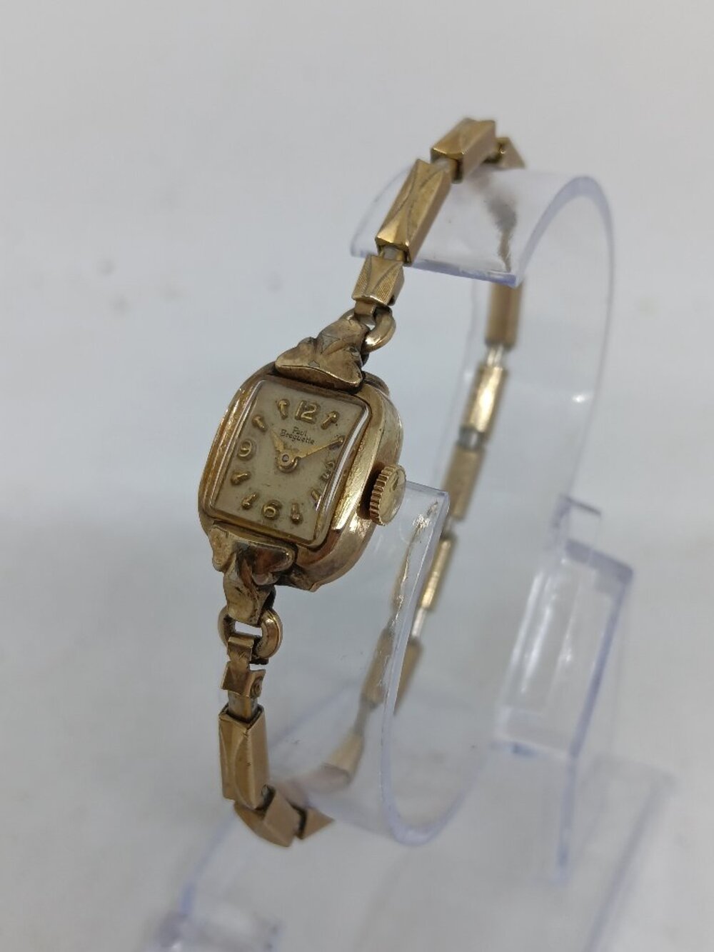 VINTAGE Paul Breguette Ladies 10K Gold Filled 17J Swiss Mechanical Watch RUNNING